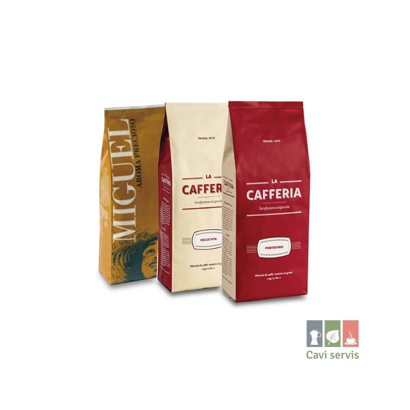 Akciový balík káv (3x1000g)  Precioso, Portofino, Dolce Vita