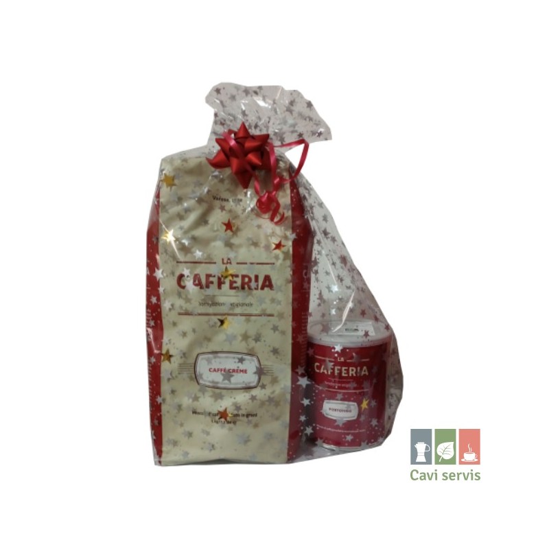 Balenie zrnková káva Caffe Creme 1kg a mletá káva dóza Portofino 250g Balenie zrnková káva Caffe Creme 1kg a mletá káva dóza Portofino 250g